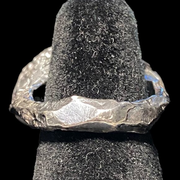 Ring Aventurine Size 7 Sterling Silver Rustic - Picture 5 of 16